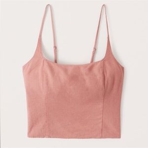 Abercrombie Linen Square Neck Tank